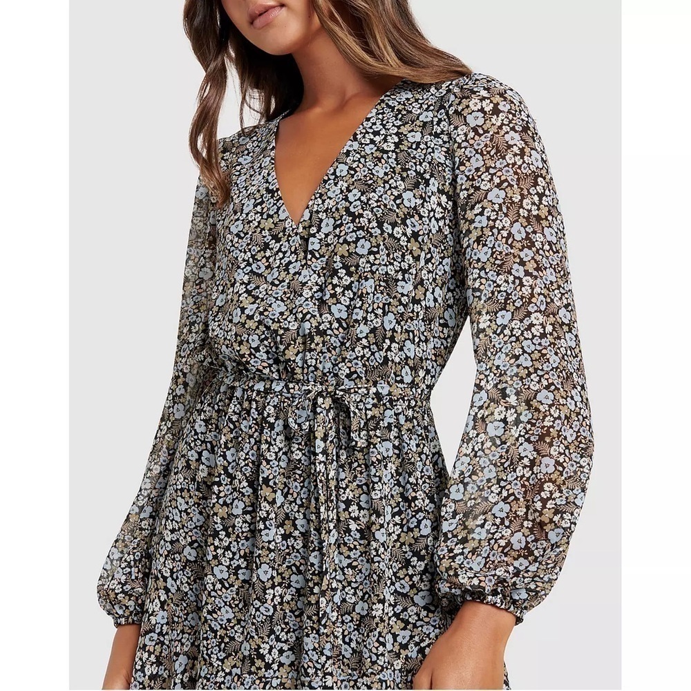 Forever New Jasmine Floral Skater Mini Dress size US 0 - Picture 10 of 10